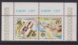 Turquia #2223b 1982 Serie completa en Par Nueva NH " Europa - Sultanhan Caravanseral"