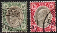 Transvaal #252 - 253  1902 "Rey Eduardo VII"