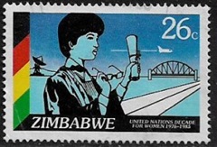 Zimbabue #521  1985  "Década de la mujer"