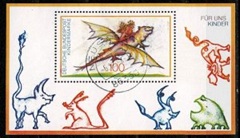 Alemania #1869 1994 H.S. CTO "Volando en un dragón - Filatelia para niños"