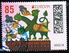 Alemania #3292 2022 "Europa (C.E.P.T.) - Caballero Luchando contra el Dragón"