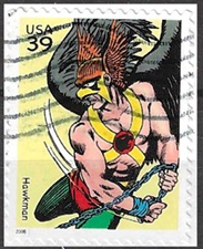 Estados Unidos #4084j 2006 Autoadhesiva en papel "Hawkman"