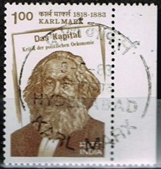 India #1017 1983 "Centenario del fallecimiento de Karl Marx (1818-1883)"