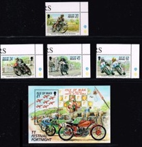 Isla de Man #701 - 7055  1996 Serie completa Nueva NH "Carreras de motos de trofeos turísticos"