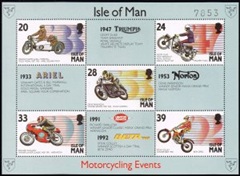 Isla de Man #566a 1993 H,S, NH "Carreras de motos en  Manx»