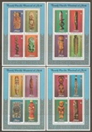 Niue #265 - 268  1980 Minipliegos Nuevos NH "Festival de las Artes del Pacífico Sur"