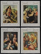 Niue #B43 - B46 1980 Serie completa H.S. Nueva NH "Pinturas de la natividad por Andrea del Sarto"