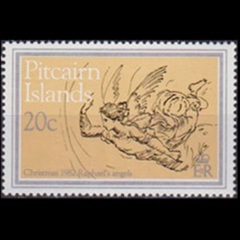 PITCAIRN #218 1982 Nueva NH "Angel, de Rafael"