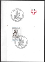 Suiza #928 1993 FDC "Paracelso, alquimista y medico""