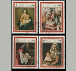 Samoa #317 - 320 1969 Serie completa "El Greco, Murillo y Velázquez"