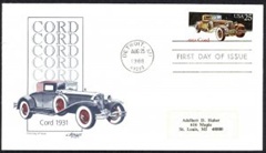 Estados Unidos #2383 1988 FDC "Auto clásico Cord 31"