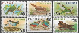 Filipinas #1392 - 1397 1979  Serie completa Scott $10 "Aves"