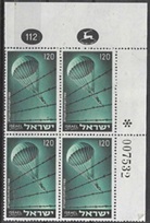 Israel #92 1955 Cuadro Nueva NH «Movilización judía durante la Segunda Guerra Mundial»