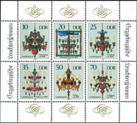 Alemania, Republica Democrática #2786 1989 Minipliego Nuevo NH "Candelabros de Erzgebirge"