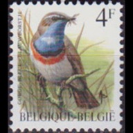 BÉLGICA #1222  1989 Nueva NH "Garganta azul de manchas blancas"