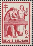 Belgica #B592  1956 "Fondo Antituberculosis"
