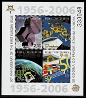 Bosnia y Herzegovina #529e  2005 H.S Nueva NH "50º Aniversario de la primera emisión de la serie de sellos Europa"