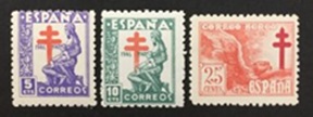 España #RA21-2 y #RAC7 1946 Serie completa Nuevas NH "Antituberculosis - Madre e hijo"
