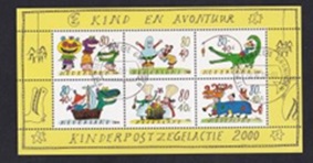 Holanda #B720  2000 Minipliego Nuevo NH "Dibujos infantiles - Kinderpost Zegelactie Exhibición Filatélica"