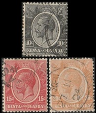 Kenya Uganda y Tanganika #22 y #24 - 25 1922  "Eduardo VII"