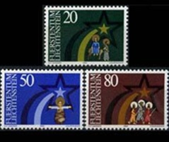 LIECHTENSTEIN #769 - 771 Serie completa Nueva NH "Navidad"