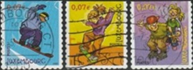 Luxemburgo #1090a - 1090c  2002 "Deportes extremos"