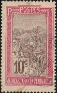 Madagascar #84 1908 "Transporte en silla"