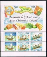 Mónaco .#1816a 1992 H.S. Nueva NH "C.E.P.T. - Descubrimiento de América, 500 años"