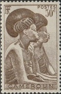Camerún #307 1946 Nueva NH "Mujeres Tikar"