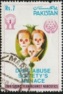 Pakistan #724   1989  "Año contra las Drogas"