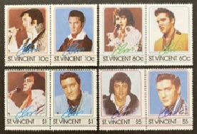 San Vicente #874 - 877 1985 Serie completa Nueva NH  "Elvis"