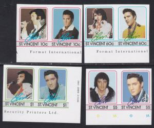 San Vicente #874 - 877 1985 Serie completa Nueva NH "Elvis"