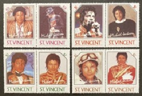 San Vicente #894-897 1985 Serie completa Nueva NH "Michael Jackson"
