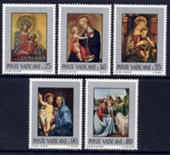 Vaticano #504 - 508 1971 Serie completa Nuevas NH "La sagrada familia, varios artistas"