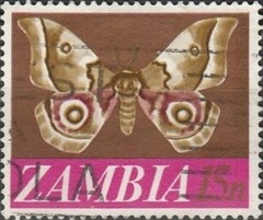 Zambia #45 1968 "Nudaurelia Zambesina"