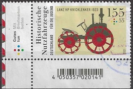 Alemania Mi#DE3620  2021  "Tractor Lanz Acker Bulldog HP 12"