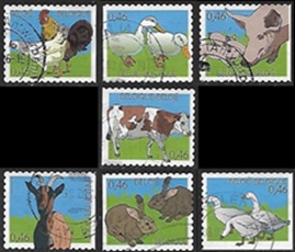 Bélgica #2132b - 2132h 2006 "Animales de granja"
