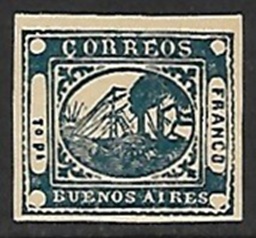 Buenos Aires #8 1958 Nueva NH "Barco a vapor"