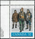 Canadá #1043 1984 Nueva NH "Pilotos de la Real Fuerza Aérea Canadiense"