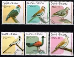 Guinea Bissau #811 - 816 1989 "Aves"