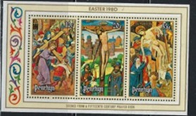 Isla Penrhyn #116a 1980 H.S Nueva NH "Pascua - Ilustraciones de un libro de oraciones del S. XV"