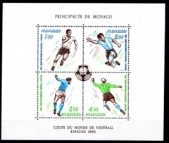 Monaco #1322 1982 H.S. Nueva NH "Copa Mundial de futbol España 82"