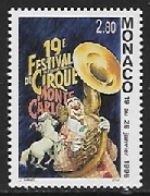 Mónaco # 1935 1995 Nueva NH "Festival de Circo"