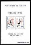 Monaco #1532  1986  H.S. Nueva NH "Copa Mundial de Futbol Mexico 86"