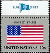 Naciones Unidas Nueva York #362 1981 "Bandera de EE.UU."