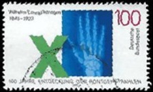 Alemania #1885 1995 "Wilhelm Conrad Rontgen, premio Nobel de fisica por descubrir los rayos X"