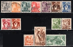 Saar, Administración francesa #155 - 163, #165 - 166 y #169 - 171  1947