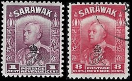 Sarawak #159 (Nueva) y #164 1947 «Sir Charles Vyner Brooke»