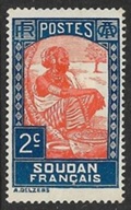Sudán francés #62 - NUEVA (HINGED) "Mujer sudanesa"