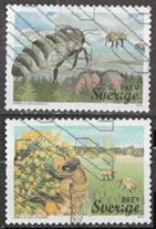 Suecia #2745a - 2745b 2015  "Abejas melíferas"
